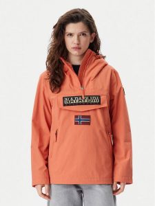 Napapijri Kurtka anorak Rainforest NP0A4G7F Pomarańczowy Regular Fit. Brązowe kurtki Napapijri, xs, bez wzorów, z syntetyku, bez kaptura. Za 549,99 zł.