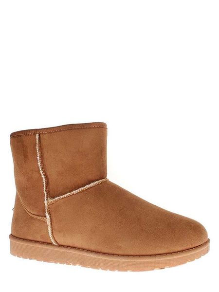 ISLAND BOOT Botki zimowe "Stela" w kolorze jasnobrązowym rozmiar: 41. Brązowe botki Island Boot, na zimę, bez wzorów, z materiału, bez obcasa, bez zapięcia. Za 177,94 zł.