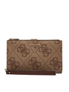 Guess Portfel Laurel II Slg SWSO7 459157 Beżowy. Brązowe portfele Guess, z aplikacjami, ze skóry. Za 299,99 zł.