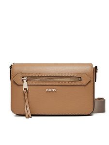 DKNY Torebka Bryant Ave Md Flap C R42E3E21 Brązowy. Brązowe listonoszki DKNY, bez wzorów, ze skóry, bez dodatków. Za 699,99 zł.