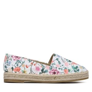 Espadryle DeeZee. Białe espadryle DeeZee, bez wzorów, bez obcasa. Za 89,99 zł.