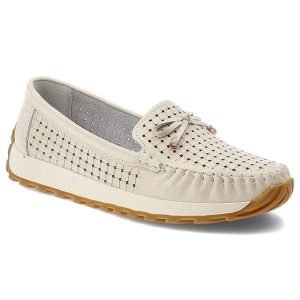 Półbuty damskie Artiker, cholewka ze skóry naturalnej pleciona struktura wsuwany fason, beżowe, 56C1852. Brązowe półbuty ARTIKER, bez wzorów, ze skóry, bez obcasa, bez zapięcia. Za 199,00 zł.