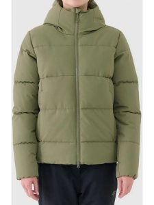 4F Kurtka narciarska w kolorze khaki rozmiar: XS. Brązowe kurtki sportowe 4f, m, bez wzorów, z puchu, bez kaptura, narciarskie. Za 152,26 zł.