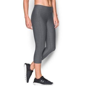 Legginsy damskie Under Armour HeatGear Capri 7/8. Szare legginsy Under Armour, bez wzorów. Za 199,00 zł.