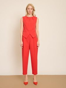 BGN Kamizelka w kolorze czerwonym rozmiar: 36. Czerwone kamizelki BGN, bez wzorów, bez kołnierzyka, bez ramiączek, bez kaptura. Za 86,99 zł.