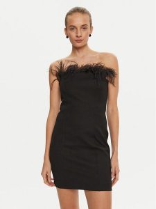 Marella Sukienka koktajlowa Lira 2423226072 Czarny Slim Fit. Czarne sukienki Marella, bez wzorów, z syntetyku, wizytowe, bez kołnierzyka, bez ramiączek. Za 689,00 zł.