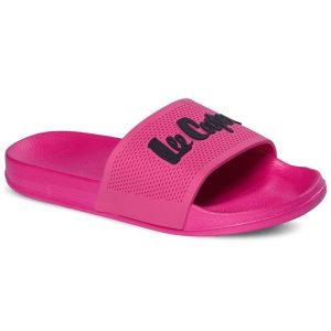Klapki Lee Cooper W LCW-25-07-3521LA różowe. Czerwone klapki bez wzorów, z gumy, bez obcasa. Za 195,96 zł.