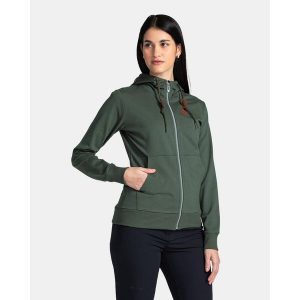 Damska bawełniana bluza Kilpi TARALI-W. Zielone bluzy Kilpi, m, bez wzorów, z bawełny, bez kaptura. Za 174,18 zł.