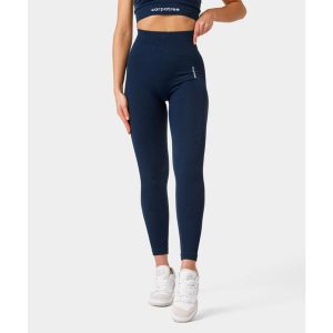 Legginsy bezszwowe Carpatree Allure granatowe. Legginsy Carpatree, bez wzorów, z elastanu. W wyprzedaży za 169,99 zł.