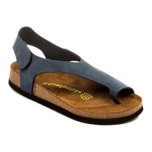 Comfortfusse Skórzane sandały w kolorze granatowym rozmiar: 41. Niebieskie sandały Comfortfüße, bez wzorów, z otwartym noskiem, bez obcasa, bez zapięcia. Za 252,99 zł.