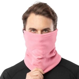 Termiczny komin do sportów zimowych SIROKO Blunt Pink. Czerwone szaliki SIROKO, bez wzorów, z materiału. Za 55,00 zł.