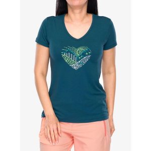 Koszulka z nadrukiem damska CMP Missy T-Shirt. Zielone koszulki sportowe CMP, bez wzorów, bez ramiączek. Za 125,99 zł.