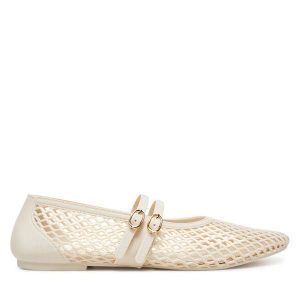 Baleriny JENNY. Brązowe balerinki Jenny, bez wzorów, bez obcasa, bez zapięcia. Za 55,99 zł.