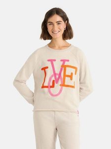 LIEBLINGSSTÜCK Bluza "Birdie" w kolorze beżowym rozmiar: 4XL. Brązowe bluzy LIEBLINGSSTÜCK, xl, bez wzorów, bez kaptura. Za 192,79 zł.