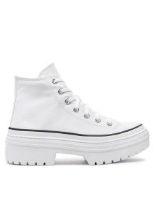 Converse Trampki Chuck Taylor All Star Lugged Heel Platform A10364C Biały. Białe trampki Converse, bez wzorów, z materiału, bez zapięcia. Za 269,99 zł.