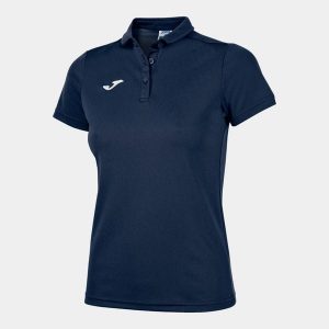 Koszulka polo do tenisa damska Joma Hobby. Niebieskie bluzki JOMA, xs, bez wzorów, sportowe, bez kołnierzyka, bez ramiączek. W wyprzedaży za 113,25 zł.