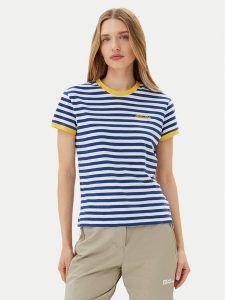 Napapijri T-Shirt Baie NP0A4ILB Niebieski Regular Fit. Niebieskie t-shirty Napapijri, s, bez wzorów, z bawełny, bez kołnierzyka, bez ramiączek. Za 129,99 zł.