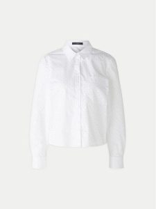 OUI Koszula 89529 1340707 Biały Regular Fit. Białe koszule Oui, bez wzorów, z bawełny, bez kołnierzyka, bez ramiączek. Za 309,99 zł.