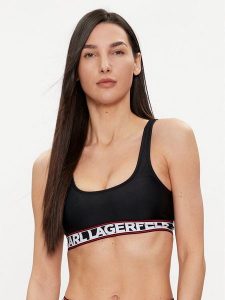 KARL LAGERFELD Góra od bikini 240W2221 Czarny. Czarne bikini KARL LAGERFELD, bez wzorów, z syntetyku. Za 329,99 zł.