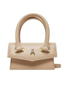 Patrizia Pepe Torebka 8B0208/L061 Beżowy. Brązowe torebki klasyczne Patrizia Pepe, bez wzorów, ze skóry, bez dodatków. Za 699,99 zł.