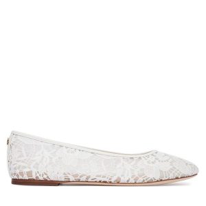 Baleriny LAUREN RALPH LAUREN. Białe balerinki Lauren Ralph Lauren, bez wzorów, bez obcasa, bez zapięcia. Za 469,99 zł.