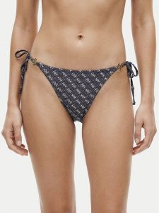 Guess Dół od bikini E6GO29 KCBJ0 Granatowy. Niebieskie bikini Guess, z aplikacjami, z syntetyku. Za 236,99 zł.