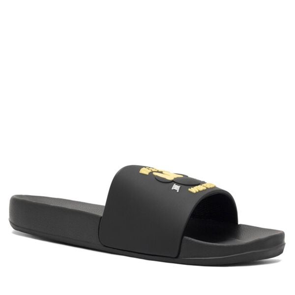 Klapki Mickey&Friends. Czarne klapki Mickey&Friends, bez wzorów, bez obcasa. Za 59,99 zł.