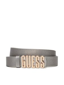 Guess Pasek Damski Meridian (BG) Belts BW9114 P4225 Srebrny. Szare paski Guess, z aplikacjami, ze skóry. Za 139,99 zł.