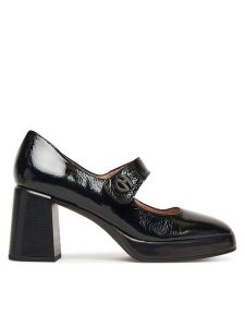 Hispanitas Półbuty HI254305 Czarny. Czarne czółenka Hispanitas, bez wzorów, ze skóry, bez obcasa, na obcasie, bez zapięcia. Za 399,99 zł.