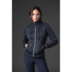 Damska bluza z kapturem zapinana na zamek Catago Natalie. Niebieskie bluzy CATAGO, bez wzorów, z kapturem. Za 288,50 zł.