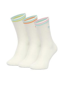 Roxy Skarpety długie CEO_BR_ROXY_2032_W_AW25 (3 PACK) Biały. Białe skarpetki Roxy, bez wzorów, z bawełny. Za 39,99 zł.