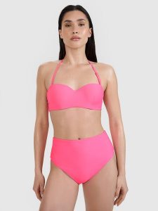 4F Góra od bikini damska - różowa XXL. Czerwone bikini 4f, bez wzorów, z elastanu. W wyprzedaży za 39,99 zł.