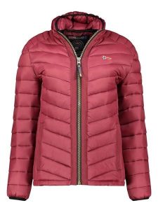 Geographical Norway Kurtka pikowana w kolorze czerwonym rozmiar: S. Czerwone kurtki Geographical Norway, s, bez wzorów, bez kaptura. Za 181,45 zł.
