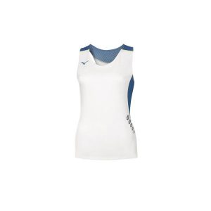 Damski tank top Mizuno Premium. Białe topy Mizuno, l, bez wzorów, sportowe, bez kołnierzyka, bez ramiączek. Za 147,00 zł.