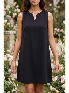 SOULSHAE Sukienka w kolorze czarnym rozmiar: L/XL. Czarne sukienki SOULSHAE, na co dzień, l, bez wzorów, bez kołnierzyka, bez ramiączek, mini, proste. Za 100,45 zł.