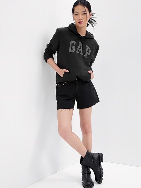GAP Bluza w kolorze czarnym rozmiar: M. Czarne bluzy GAP, m, bez wzorów, z kapturem. Za 87,19 zł.