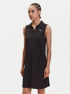 Puma Sukienka codzienna Ess Elevated 685029 Czarny Relaxed Fit. Czarne kombinezony Puma, xl, bez wzorów, z bawełny, bez kołnierzyka, bez ramiączek. Za 199,99 zł.