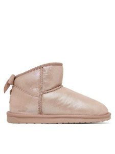EMU Australia Śniegowce Rigel Shine W13194 Różowy. Czerwone buty zimowe EMU Australia, ze skóry, bez obcasa, bez zapięcia. Za 699,99 zł.