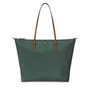 Torebka LAUREN RALPH LAUREN. Zielone shopper bag Lauren Ralph Lauren, bez wzorów, bez dodatków. Za 799,99 zł.
