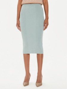 Guess Spódnica ołówkowa W4YD77 Z2YN2 Zielony Slim Fit. Zielone spódnice Guess, xs, z aplikacjami, z syntetyku. Za 189,99 zł.