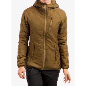 Kurtka ocieplana damska Helikon-Tex Wolfhound Hoodie. Brązowe kurtki HELIKON-TEX, bez wzorów, bez kaptura. Za 576,99 zł.