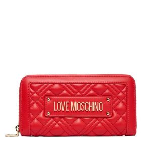 Portfel LOVE MOSCHINO. Czerwone portfele LOVE MOSCHINO, bez wzorów. Za 349,99 zł.