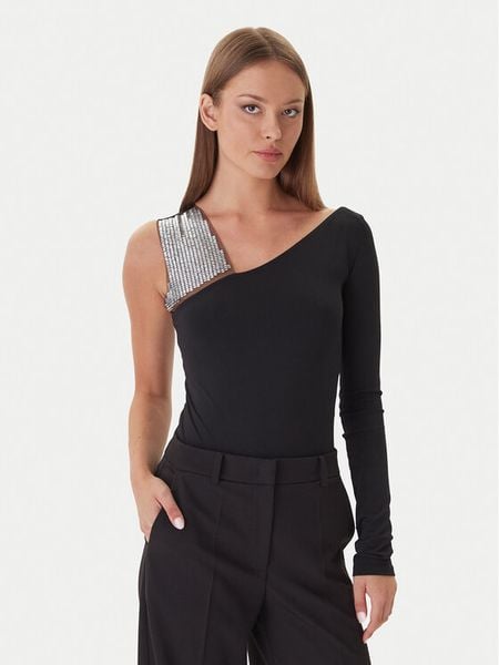 Patrizia Pepe Body 2M4504/338-J4R0 Czarny Slim Fit. Czarne body i gorsety Patrizia Pepe, bez wzorów, z syntetyku. Za 702,99 zł.