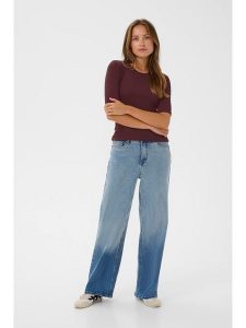 Kaffe Koszulka w kolorze brązowym rozmiar: S. Brązowe bluzki Kaffe, s, bez wzorów, bez kołnierzyka, bez ramiączek. Za 86,99 zł.