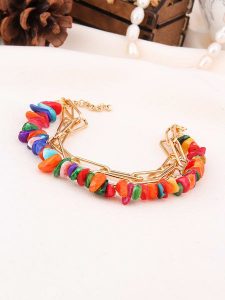 L'Atelier de Gaia Pozłacana bransoletka z kocim okiem rozmiar: onesize. Żółte bransoletki L'Atelier de Gaia, pozłacane. Za 46,45 zł.