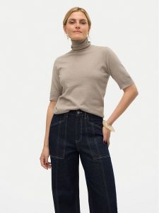 Vero Moda Sweter Fantastic 10320735 Szary Standard Fit. Szare swetry klasyczne Vero Moda, xs, z syntetyku, bez kołnierzyka. Za 99,99 zł.