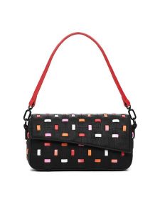 Desigual Torebka 25SAXP82 Czarny. Czarne torebki klasyczne Desigual, bez wzorów, ze skóry, bez dodatków. Za 189,99 zł.