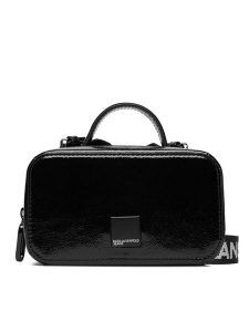 Karl Lagerfeld Jeans Torebka B1W30141 Czarny. Czarne torebki klasyczne Karl Lagerfeld Jeans, bez wzorów, z jeansu, bez dodatków. Za 559,99 zł.