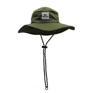 Kapelusz - Nylon - Długie rondo / Dorosły / Jeden rozmiar (oliwkowy). Zielone kapelusze SURF MONKEY, bez wzorów, z bawełny. Za 179,95 zł.