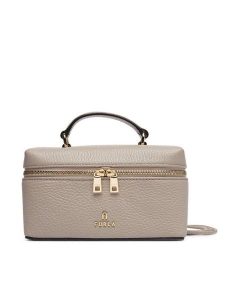 Furla Torebka Camelia Micro WE00625 HSF000 4892S Szary. Szare kuferki Furla, bez wzorów, ze skóry, bez dodatków. Za 944,99 zł.